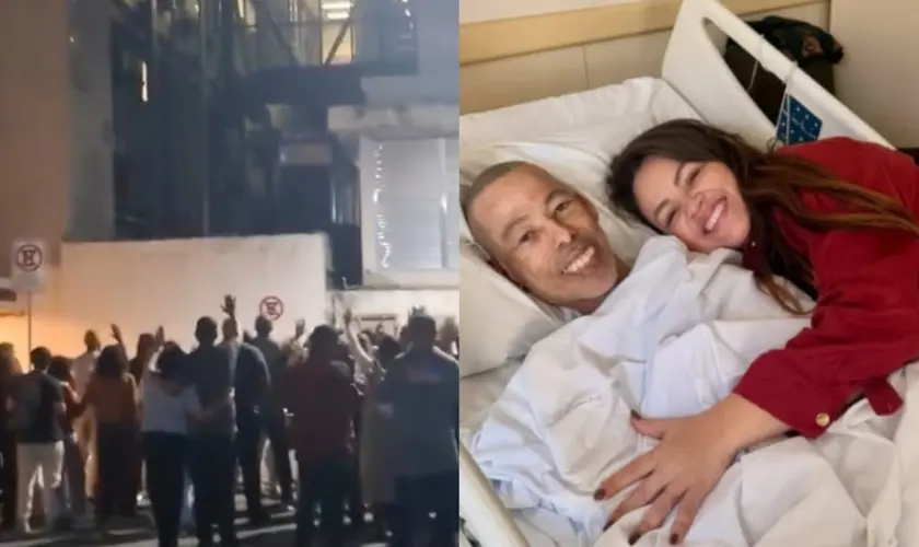 Cristãos oram em frente a hospital por pastor com câncer: “A última palavra é do Senhor”