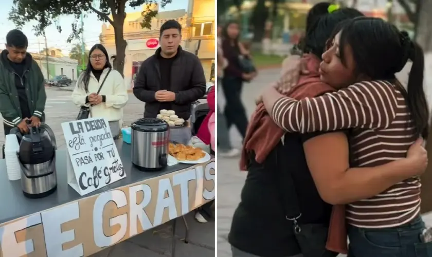 Jovens distribuem café grátis e evangelizam nas ruas da Argentina: “Jesus pagou o preço”
